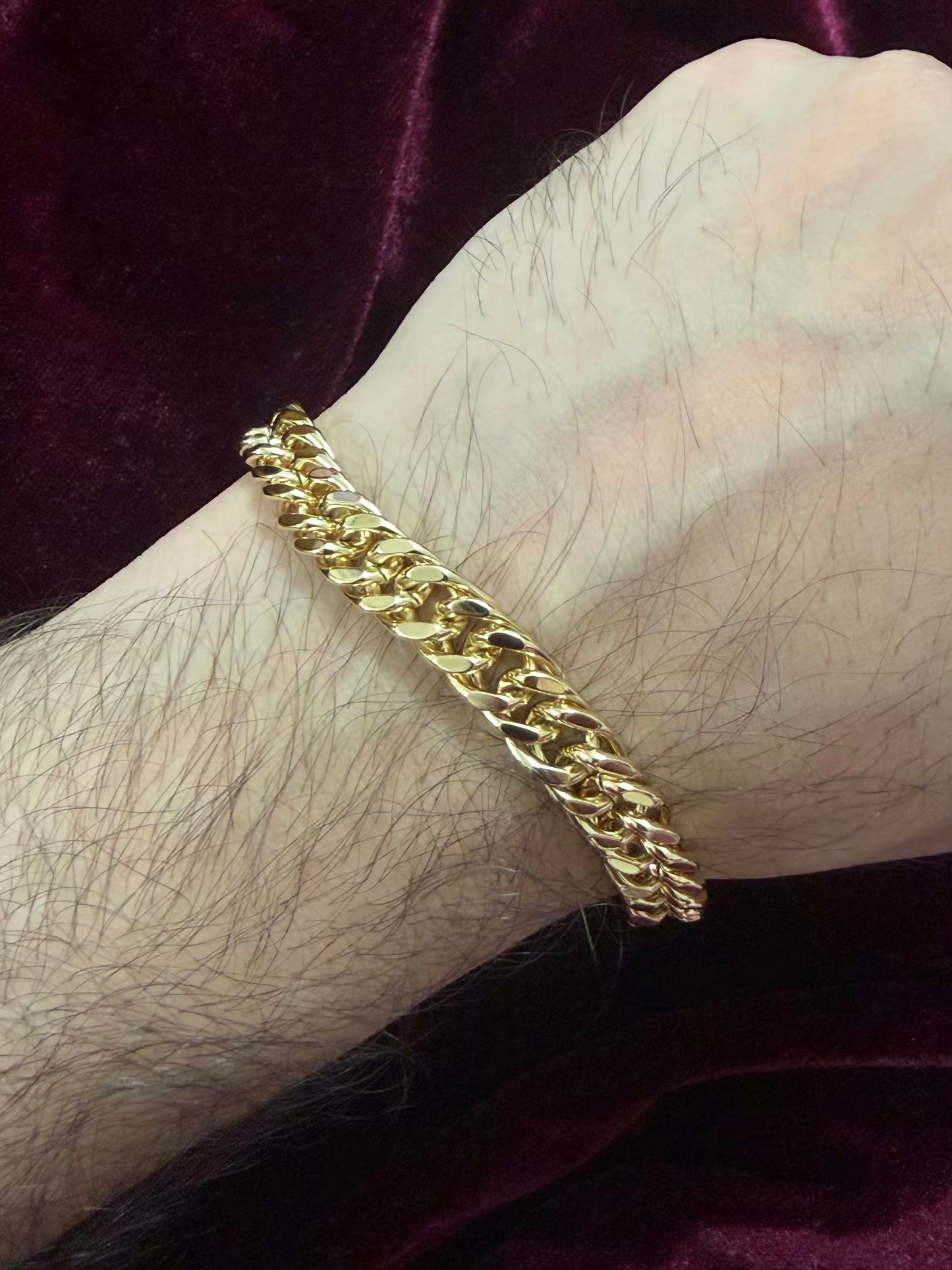 Thick Chain 22k Gold Men's Rakhi Bracelet