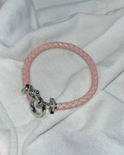 Load image into Gallery viewer, Baby Pink Belt Vegan Leather Bracelet
