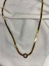 Load image into Gallery viewer, Gold Snake White Roman Necklace ( Gold Plated )
