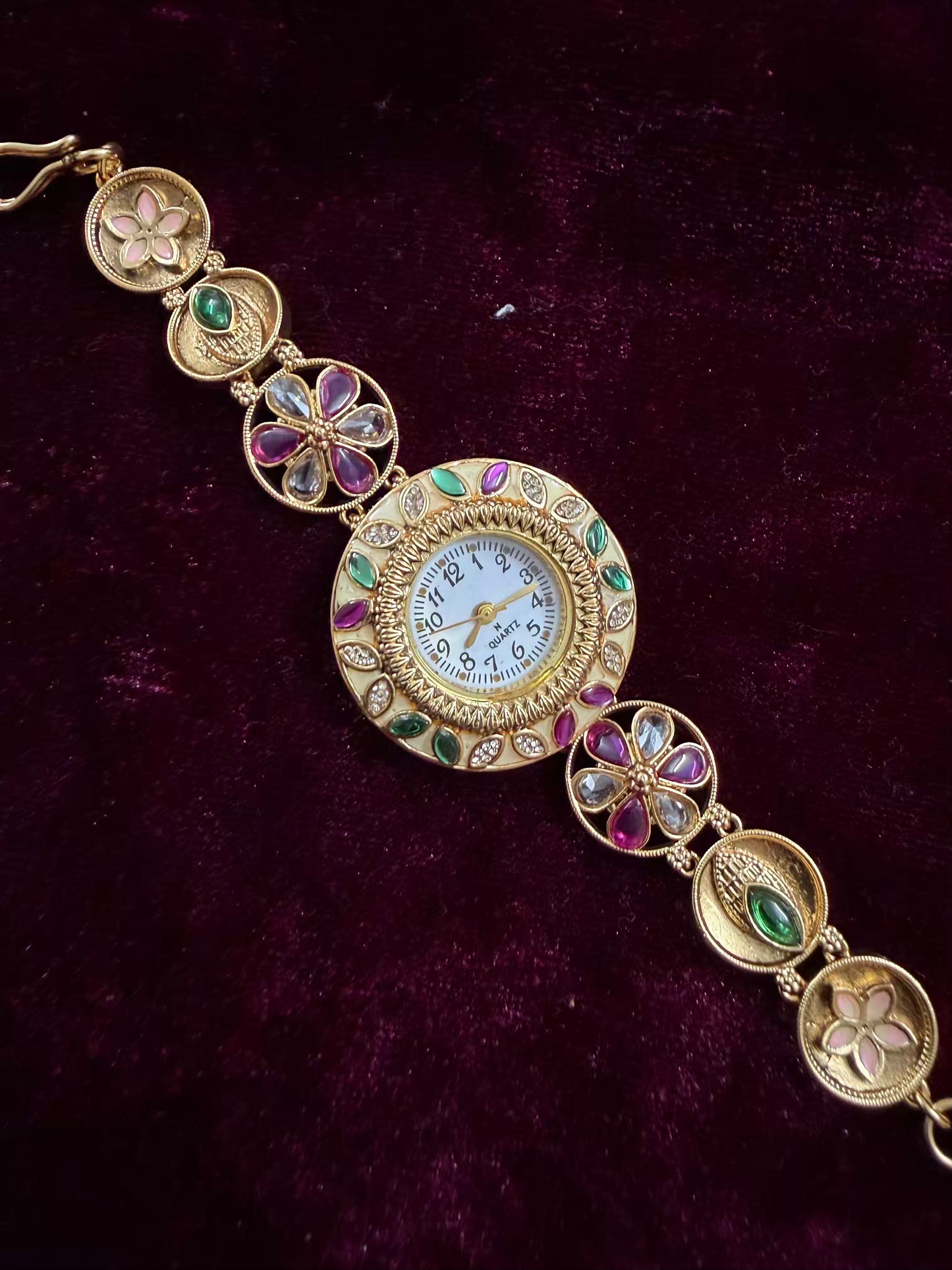 Floral Maharani Watch Design Heritage Bracelet