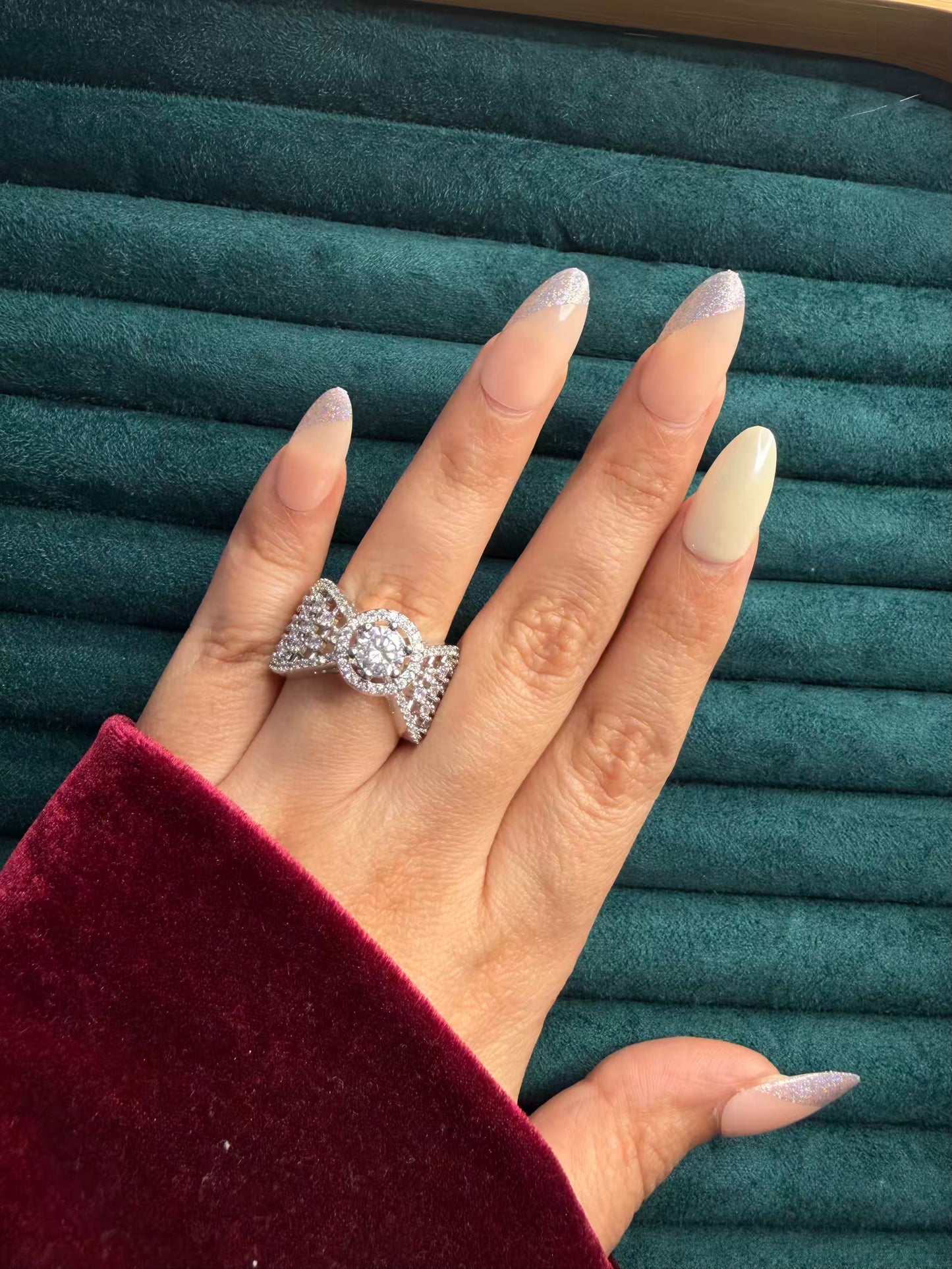 Premium Queen Ring in Silver Plating Adjustable