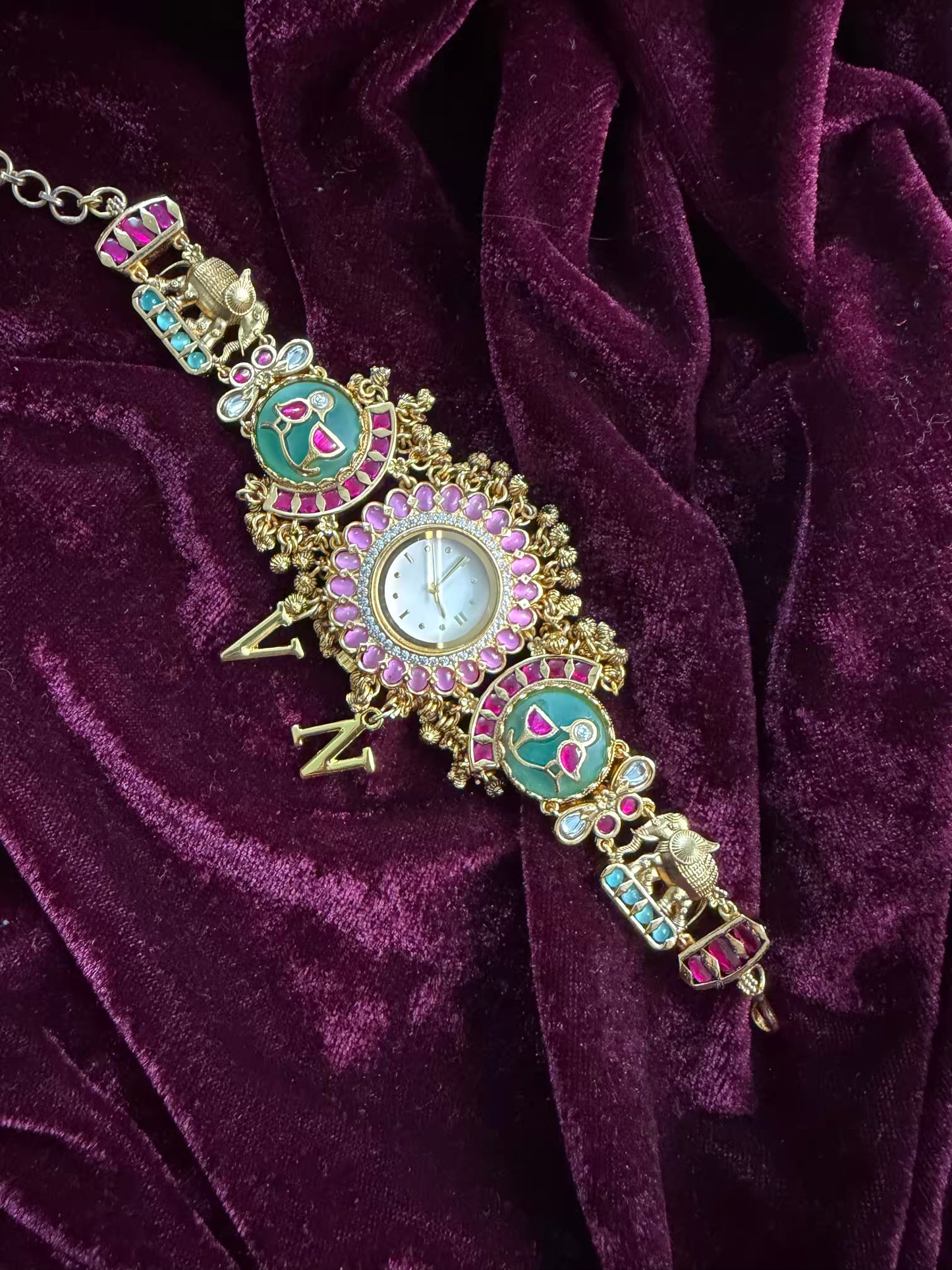 Minty Strawberry Maharani Watch Design Heritage Bracelet