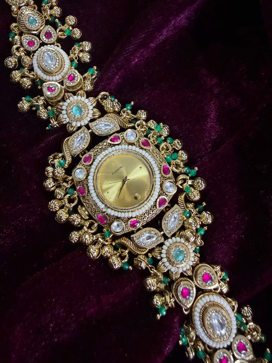 Royal Maharani Watch Design Bracelet fits 2.8 Adjustable with hooks ( Customise Your Name )