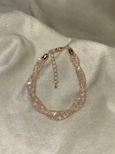 Load image into Gallery viewer, Loaded Diamonds Wired Twisted Net Bracelet Twisted - Rose Gold Plated
