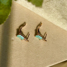 Load image into Gallery viewer, Sky Blue Studs Earrings - Gold Plated
