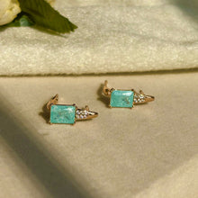 Load image into Gallery viewer, Sky Blue Studs Earrings - Gold Plated
