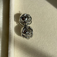 Load image into Gallery viewer, Round Star Studs Earrings - Silver
