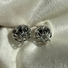 Load image into Gallery viewer, Round Star Studs Earrings - Silver
