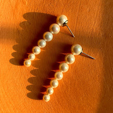 Load image into Gallery viewer, Snaky Pearl Gold Silver Studs Earrings - Gold Silver Plated
