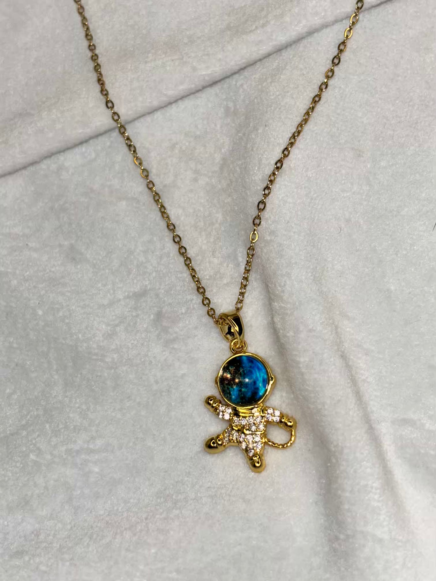 Astronaut Dream Necklace( Gold Plated )