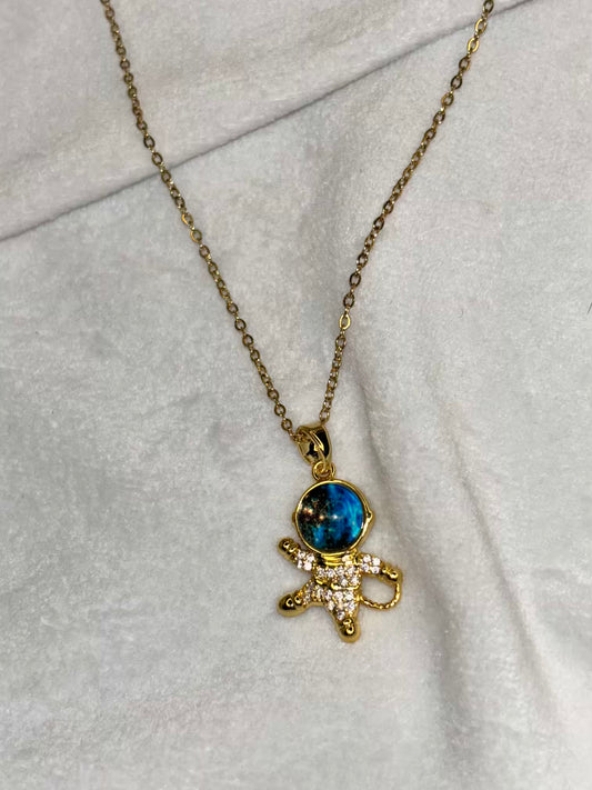 Astronaut Dream Necklace( Gold Plated )