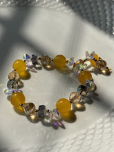 Load image into Gallery viewer, (Copy) Yellow Aventurine Hybrid Beaded Magic Shining Crystals Bracelet ( Stretchable)
