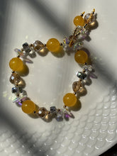 Load image into Gallery viewer, (Copy) Yellow Aventurine Hybrid Beaded Magic Shining Crystals Bracelet ( Stretchable)
