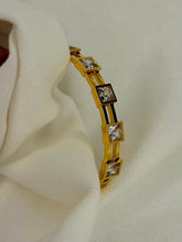 Load image into Gallery viewer, Square Diamond Premium Kada Bangle 2.6 ( Gold )
