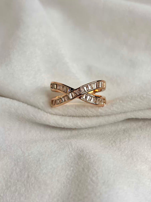 Cross Premium Ring - Rose gold Adjustable