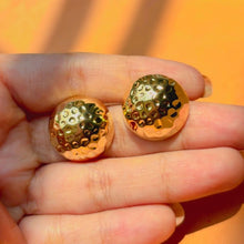 Load image into Gallery viewer, Rounded StudsStyle Earrings - Gold Plated

