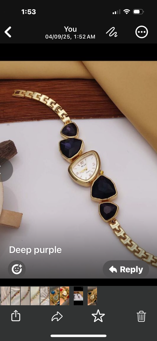 Amethyst watch