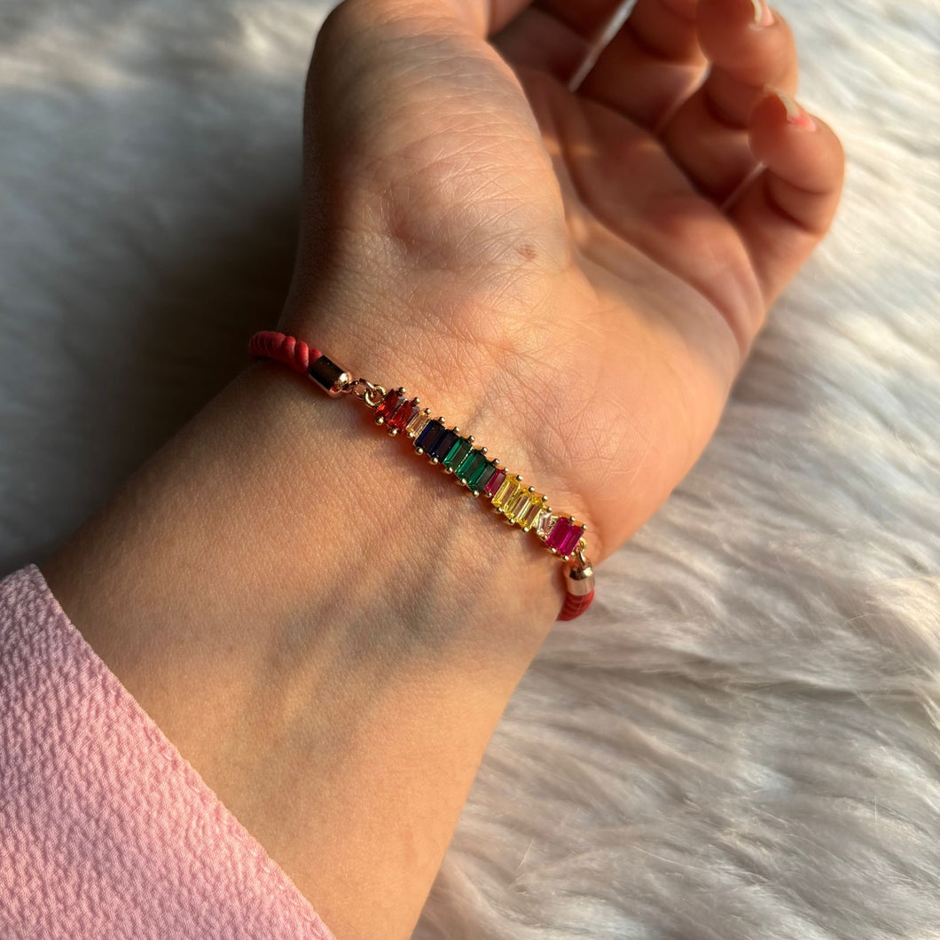 Colourful Bracelet in Pink