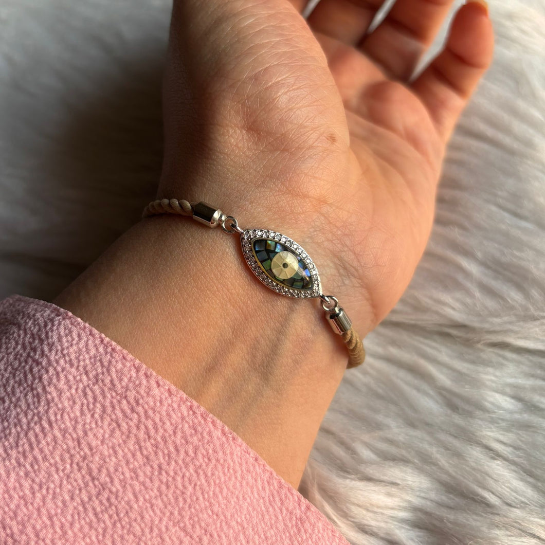 Evil Eye Silver Colour Holographic Band
