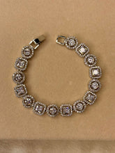 Load image into Gallery viewer, Solitaire Diamonds Tennis Bracelet - Silver
