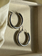 Load image into Gallery viewer, Diana Hoops Earrings - Silver Plated
