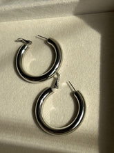 Load image into Gallery viewer, Diana Hoops Earrings - Silver Plated
