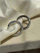 Load image into Gallery viewer, Diana Hoops Earrings - Silver Plated
