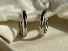 Load image into Gallery viewer, Diana Hoops Earrings - Silver Plated
