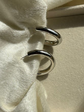 Load image into Gallery viewer, Diana Hoops Earrings - Silver Plated
