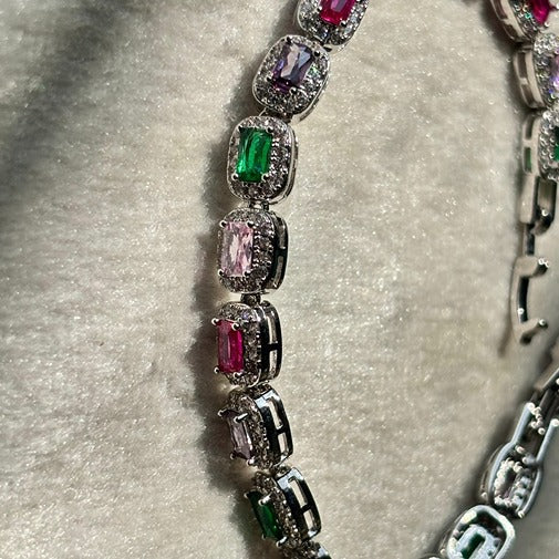 Multi-Colored Diamond Bracelet