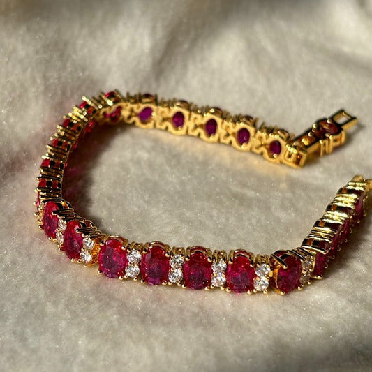 Pink Ruby Bracelet