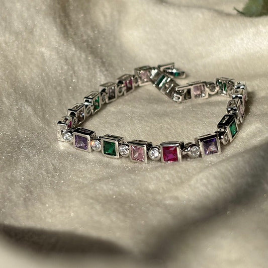 Multi-Colored Stones Bracelet