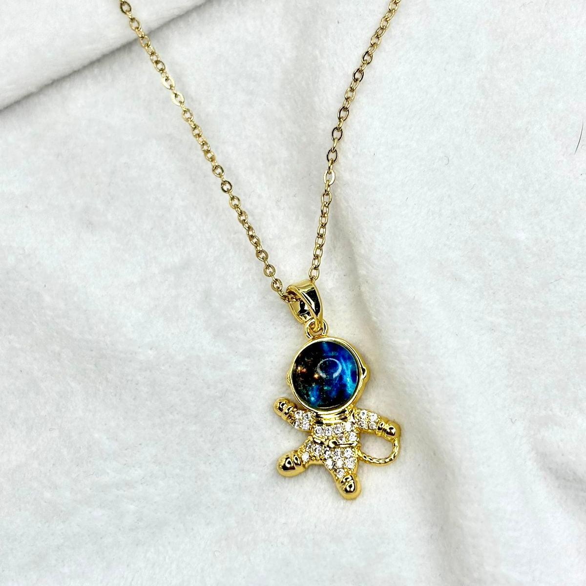 Astronaut Charm Necklace