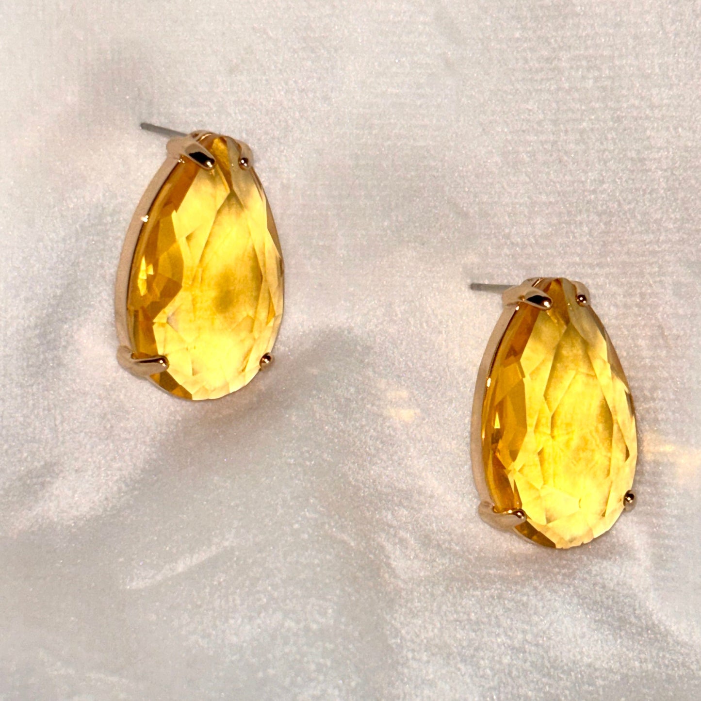 Drop Crystal Studs Earrings