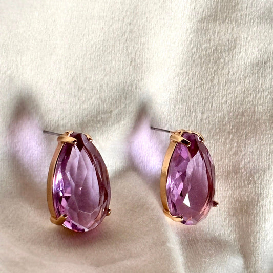 Drop Crystal Studs Earrings