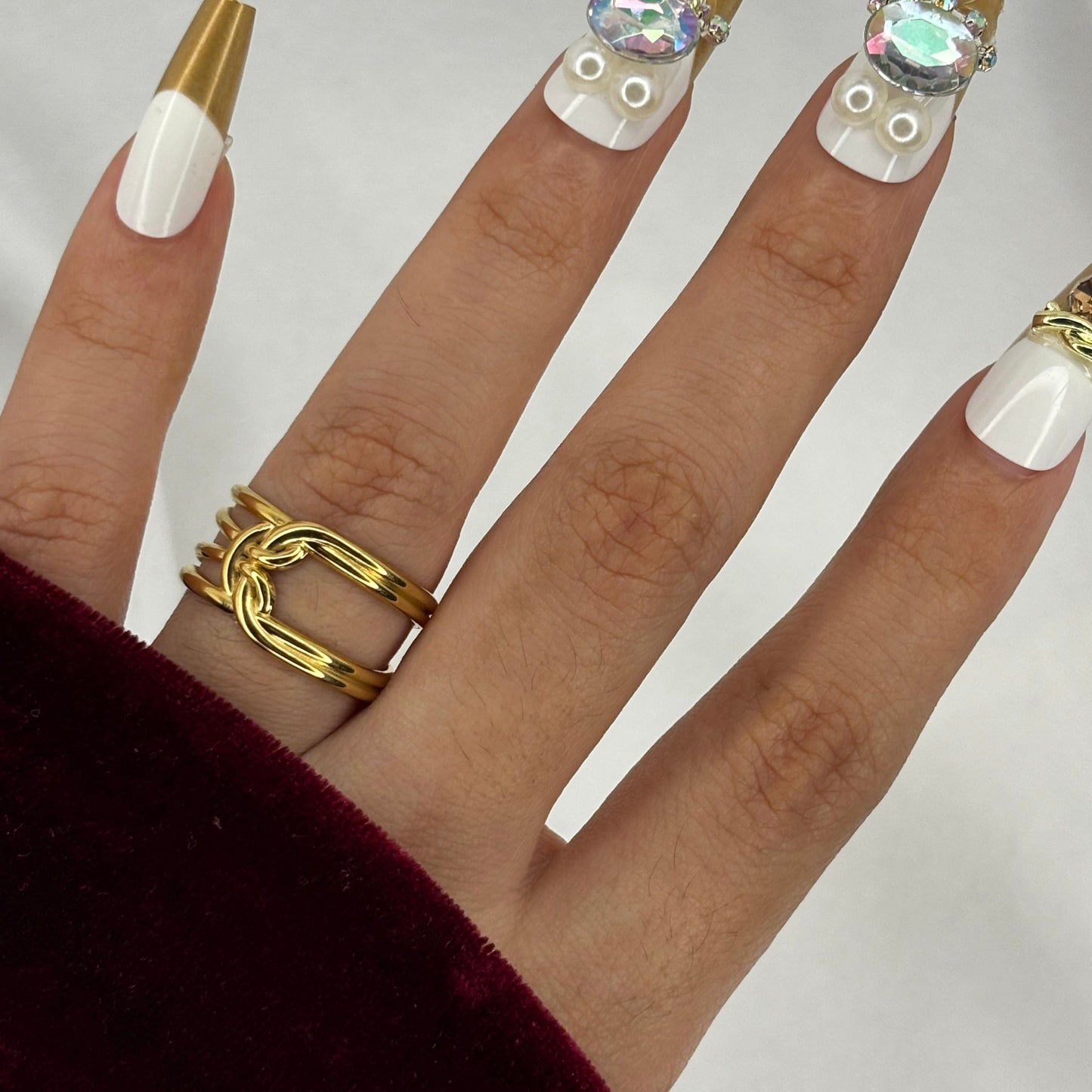 Knotty Ring Gold Plated