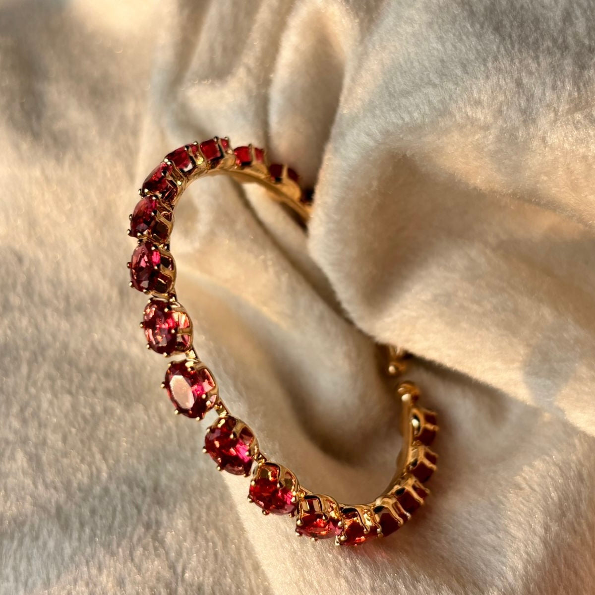 Pink Crystal Bangle
