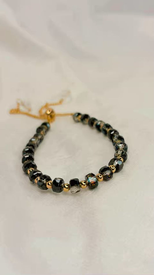 Black Crystals Bracelet To Keep Away Negative Vibes