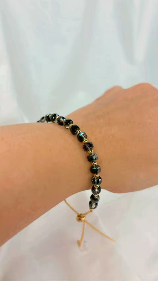 Black Crystals Bracelet To Keep Away Negative Vibes