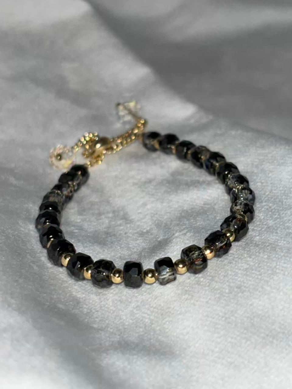Black Crystals Bracelet To Keep Away Negative Vibes