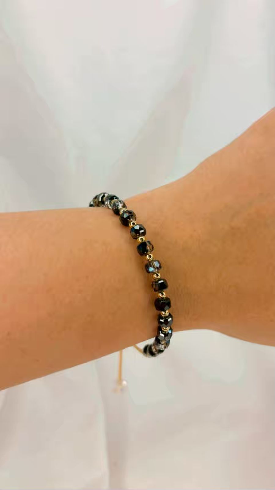 Black Crystals Bracelet To Keep Away Negative Vibes
