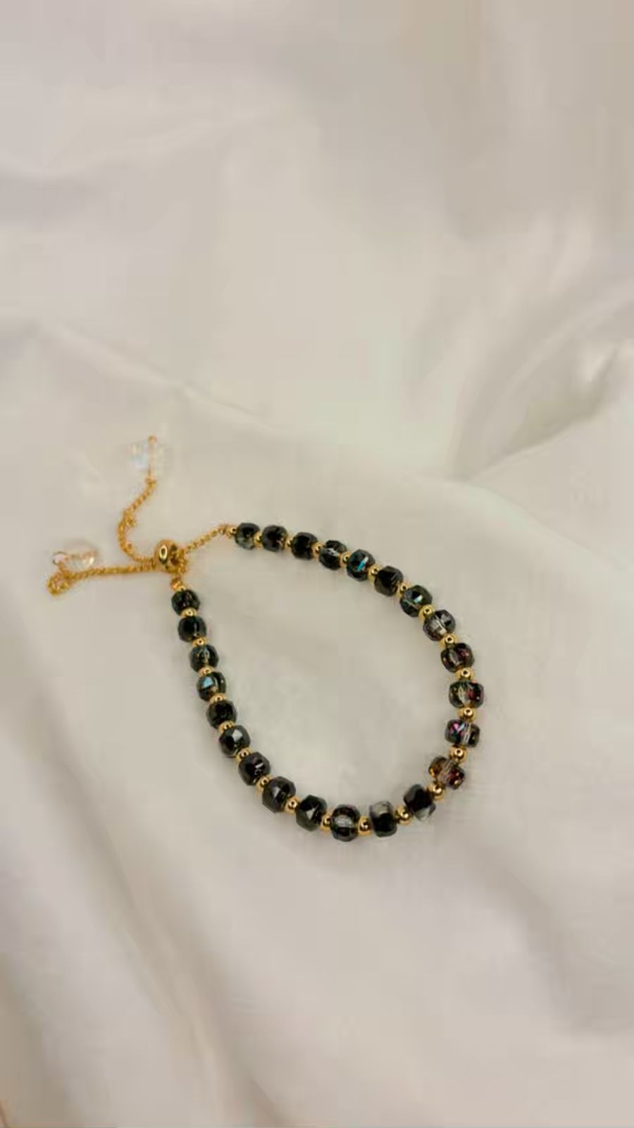 Black Crystals Bracelet To Keep Away Negative Vibes
