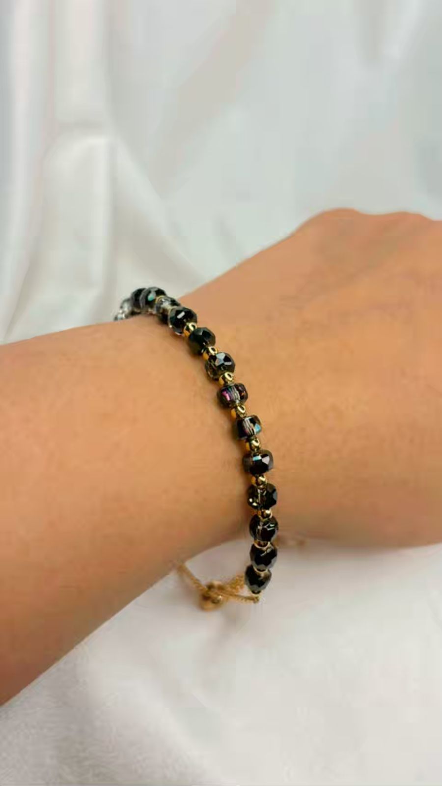 Black Crystals Bracelet To Keep Away Negative Vibes