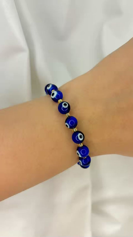 Blue Evil Eye Bracelet for Nazar Raksha