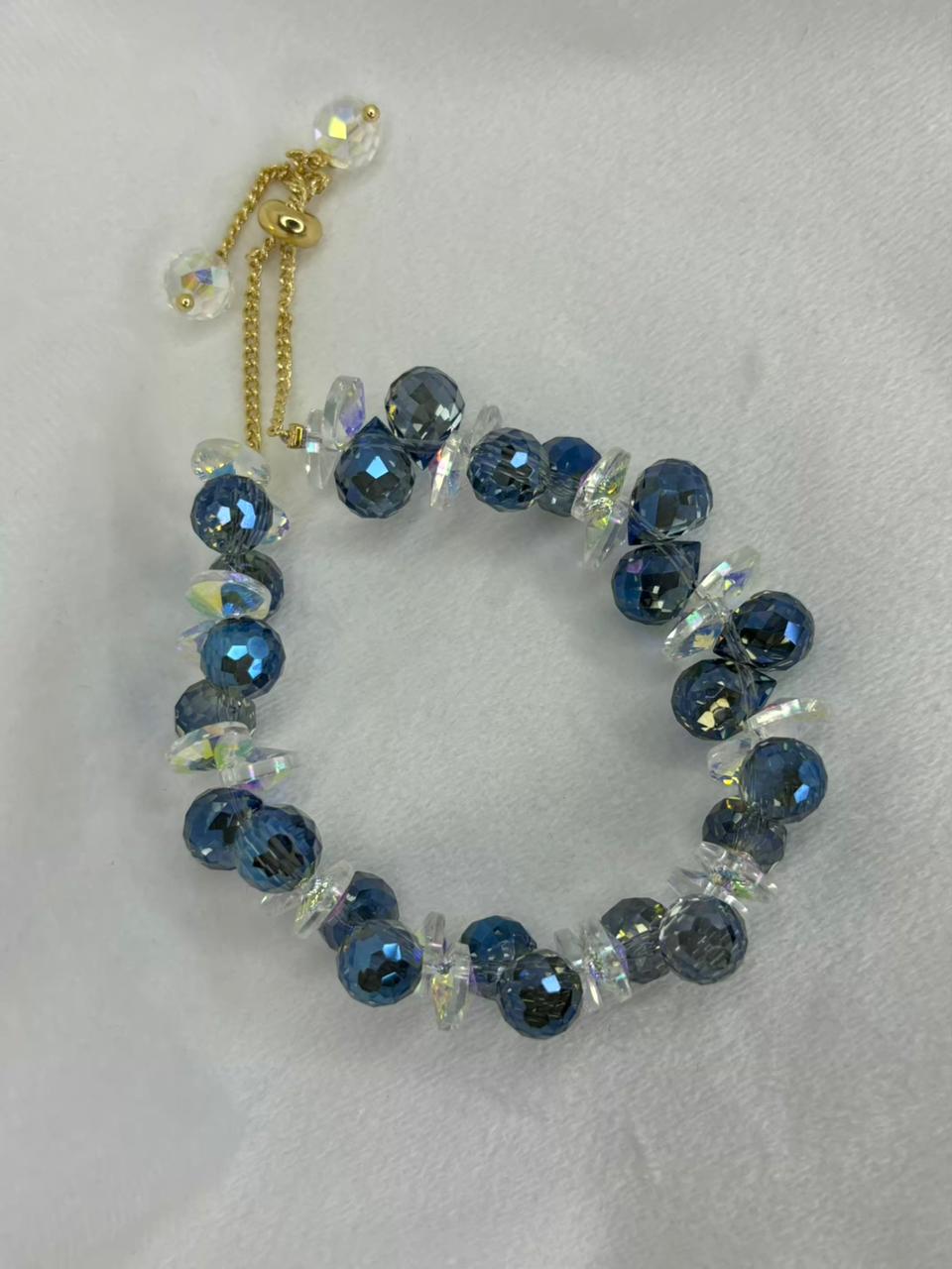 Blue Crystals Bracelet Healing to relieve Stress Anxiety