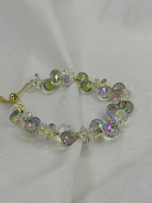Light Green Healing Crystal Bracelet for Emotional Healing