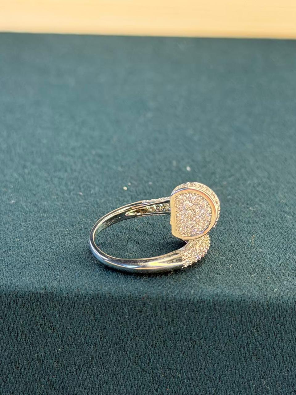 Nail Silver Ring Adjustable