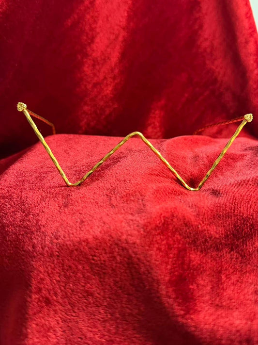 Viral Facelet – Sharp Zigzag Minimal Gold Plated Finish Design