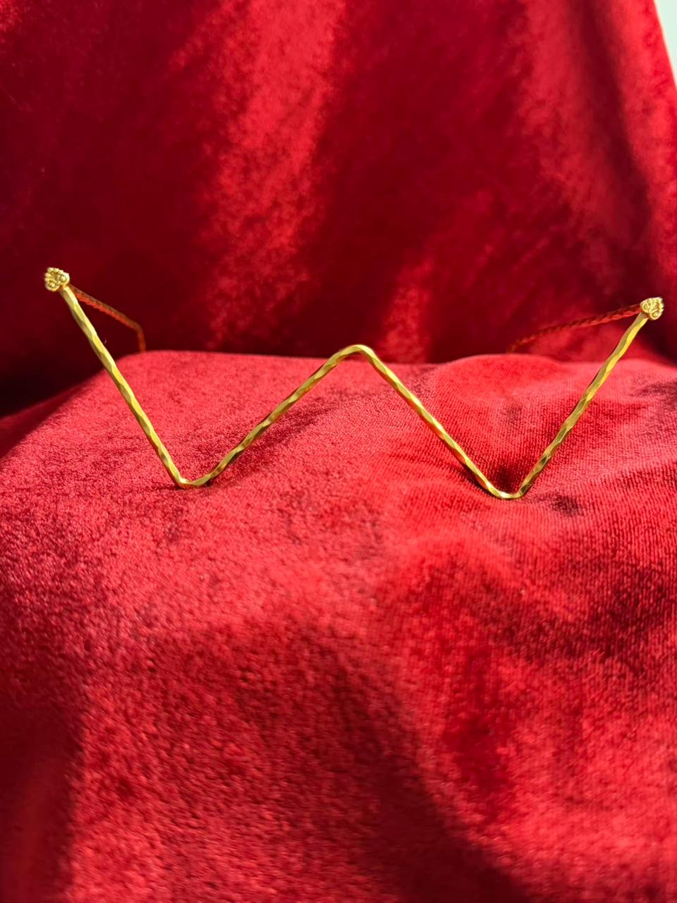 Viral Facelet – Sharp Zigzag Minimal Gold Plated Finish Design