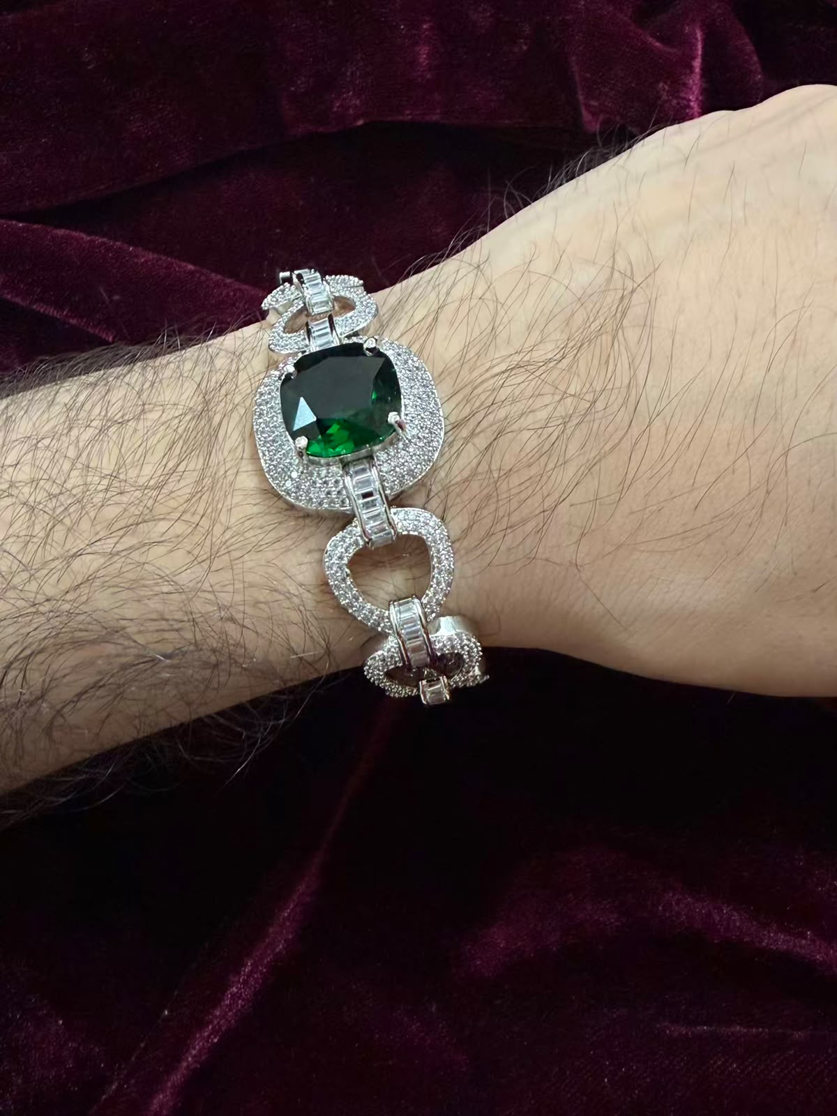 Men's Emerald Royale Rakhi Bracelet